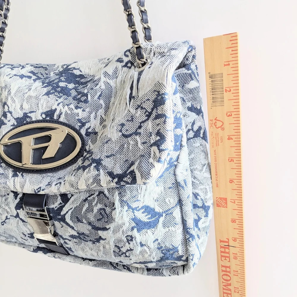 New Denim Canvas Chain Shoulder Flap Large Capacity Bag* - Picture 16 of 16